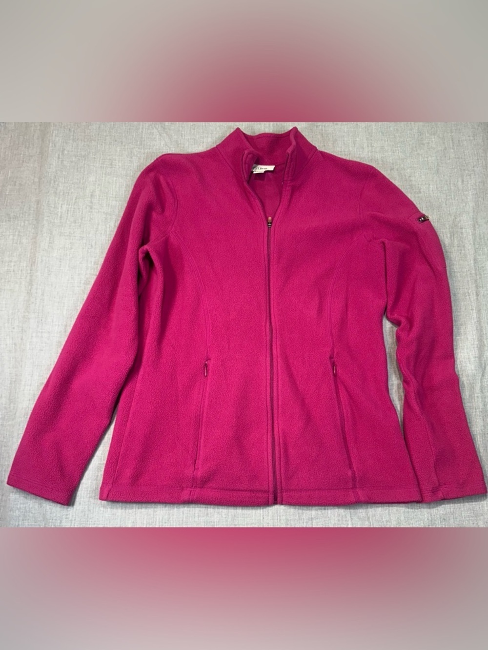 L.L. Bean Women's Full‑Zip Fleece Jacket - Raspberry Pink